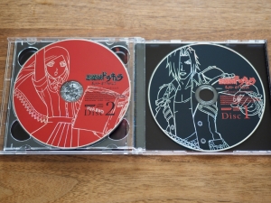 CDは2枚組ですが、ゲーム収録版と原曲の違いで、基本的に同じ曲が入ってます。